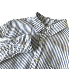 Uniqlo Mens Striped Linen Summer Dress Shirt, XL