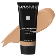 Leg and Body Makeup Foundation with SPF 25, 45W Tan Honey, 3.4 Fl. Oz.