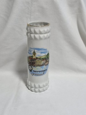 Große weiße Säulenvase, St. Wolfgang, Österreich von Lutz