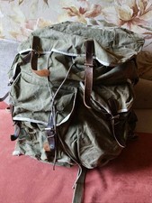 Mochila Militar 65L+ Bolsa de Lona Grande Soviética DE COLECCIÓN Mochila Años 80 Rara