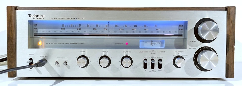 🔥【PRO SERVICED】Technics SA-200 Stereo 50W Receiver! CHOOSE LED COLOR💥GUARANTY - Image 3 of 4