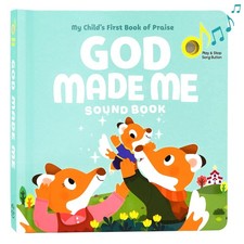 Christian Sound Books for Kids - 6 Bible Songs, Baptism Gifts, Interactive Toys