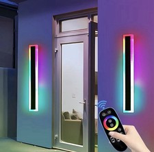 Modern Dimmable Outdoor/Indoor Wall Lights , 7 Colours and 3 Colour Temperatures