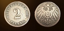 Kaiserreich 2 Pfennig 1907 D