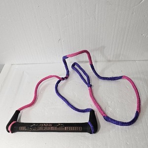 Vintage Water skiing CASAD Hy-tech SKI TOW Single Handle Rope Handle boating 57"