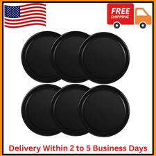  Black 3 1/4 Inches Air Hockey Pucks 6 Pack Full Size Heavy Replacement Pucks