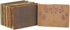 Collection of Six Real Photo Post Card Albums containing 275 Images of both