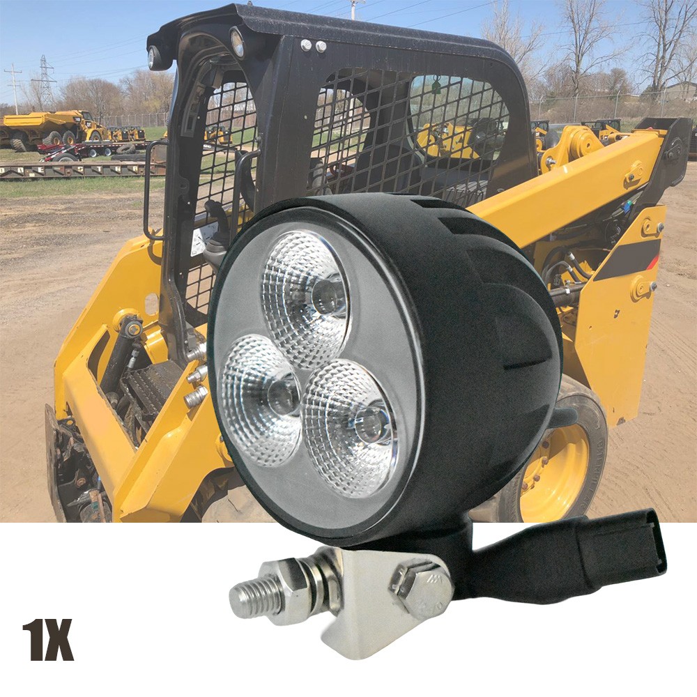 Flood LED work Lamp Assembly FOR CAT Skid loader 232D 257D 287D 236D 299D3 236D3