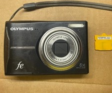 Olympus FE Model FE-46 12.0MP Digital Camera Black With Micro SD Card Adapter