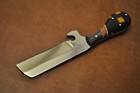 Custom Handemade Stainless Steel Bullcutter Knife Resin Handle With Cover 251 — photo 1