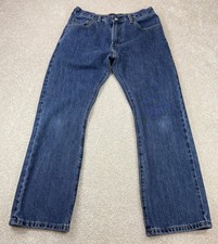Levis 517 Bootcut Men's 32x30 Blue Denim Dark Wash Western Cotton Jeans Red Tab