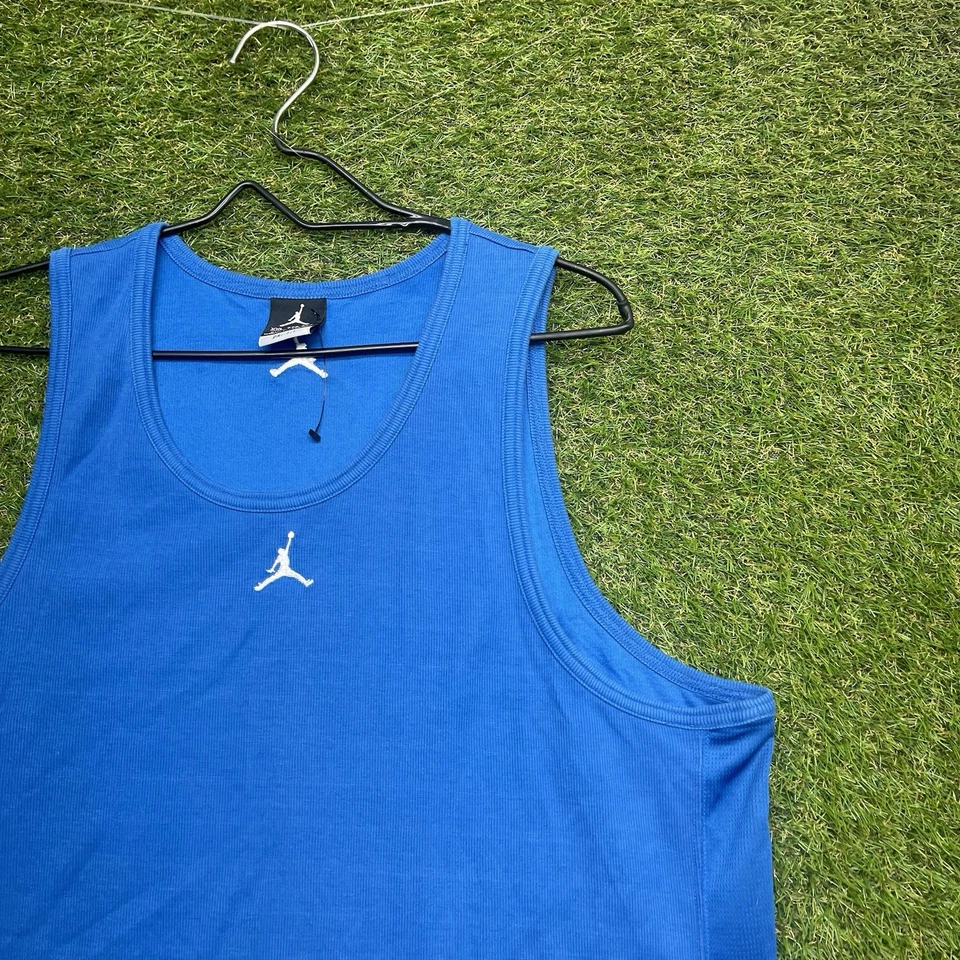 Air Jordan Майка мужская 2XL синий без рукавов баскетбольная рубашка Jumpman Slim Fit - Изображение 3 из 4