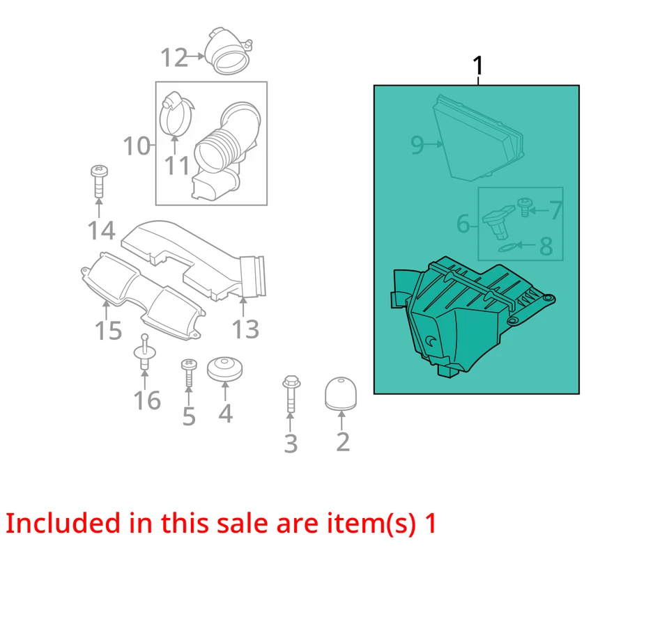 Air Cleaner Sedan Canada Market Fits 06 BMW 323i 2657947 - Image 3 of 4