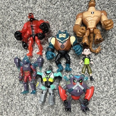 Ben 10 Ben Mixed Lot Action Figures Set, 7-Pack Plastic, No Packaging