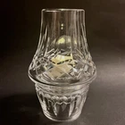 Vintage Waterford Crystal Lismore 2 Piece Hurricane Candle Lamp Votive Holder