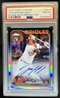 2024 Topps Chrome Jackson Holliday Rookie Auto RC Refractor #/499 Orioles PSA 10