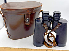 Canon Binoculars w/leather Strap  Case Coated 10426 7x50 376 ft  1000 yds VTG