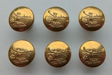 Matching Set of 6 Royal Observer Corps Officers Uniform Buttons by Gaunt London