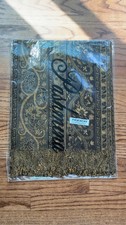 Pashmina Silk Shawl 55 Pashmina 45 Silk Black Gold Paisley Fringe Wrap New