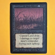 Cursed Land Beta LP MTG Magic the Gathering See Pics For Condition Details