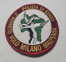 Aufnäher Patch Polizei Italien 2.Reparto Volo Milano Malpensa Polizia - Mailand