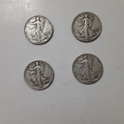 4 Walking Liberty Half Dollars  1940, 1943, 1945, 1946 (All San Fran. Mint)