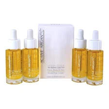 Active Argan Oil O2.3 Renew Oil 4x30ml Face Body Hair Original Collection Italy