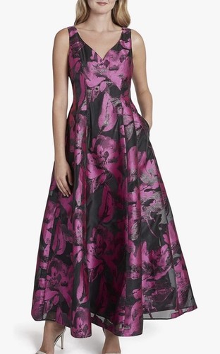 Robe Sans Manches Noir Et Or à Paillettes Tahari Arthur S. Levine - Taille 4 - Parfaite Pour Soirée