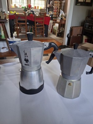 Vintage Coffee Pot Bialetti Stove Top Coffe Makers Unable To Test One Of Them 