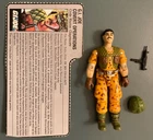 GI Joe Claymore v1 / 1986 / 100% complete /  File card / Special Mission Brazil