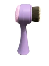 NEW Charcoal Infused Facial Cleansing & Exfoliating 2-in-1 Brush, Purple