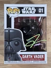 Funko Pop Star Wars #01 Darth Vader Signed Tom O’Connell SWAU Auto w/ Box