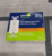 Leviton GFTR1-3T SmarTest Self-Test SmartlockPro Slim GFCI Tamper-Resistant Z