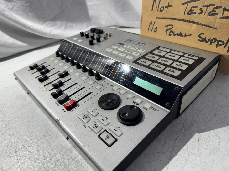 Zoom HD8 Hard Disk Recording Studio Analog Multi Track Vintage Audio UNTESTED - Image 4 of 4