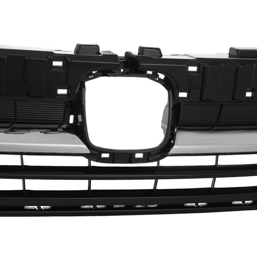 Front Bumper Grille For 2019-2022 Honda Pilot Grill w/ Chrome Molding Trim 4PCS - Picture 5 of 14