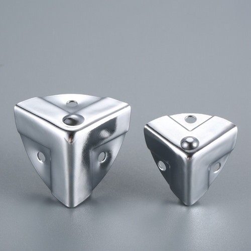 4X Polished Corner Protector Guard F Luggage Trunks Suitcase Flight Edge 23/28mm - Zdjęcie 8 z 16
