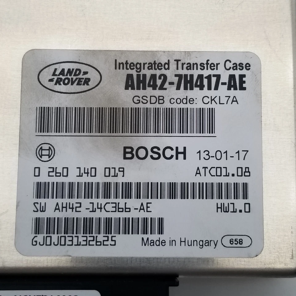 Módulo de control de caja de transferencia Land Rover LR4 2010-2013 Range Rover AH427H417AE Foto 3 de 4