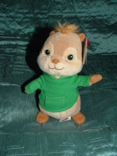 ALVIN AND THE CHIPMUNK SMALL THEODORE 6" CHIPMUNK PLUSH BEANIE SOFT TOY 2009 TAG
