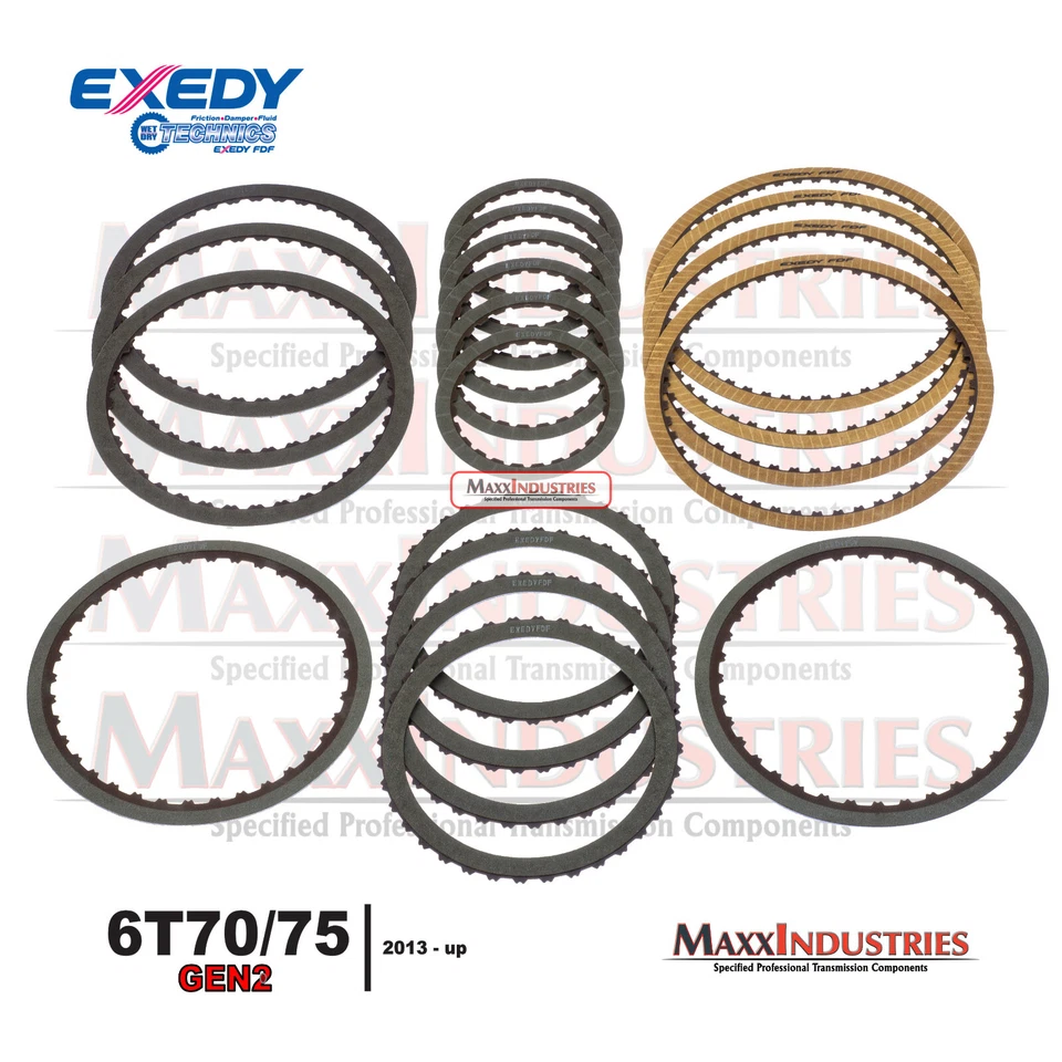 Kit de embrague de fricción de reconstrucción de transmisión para GM 6T70 6T75 2013+ GEN2 - OEM Foto 2 de 4