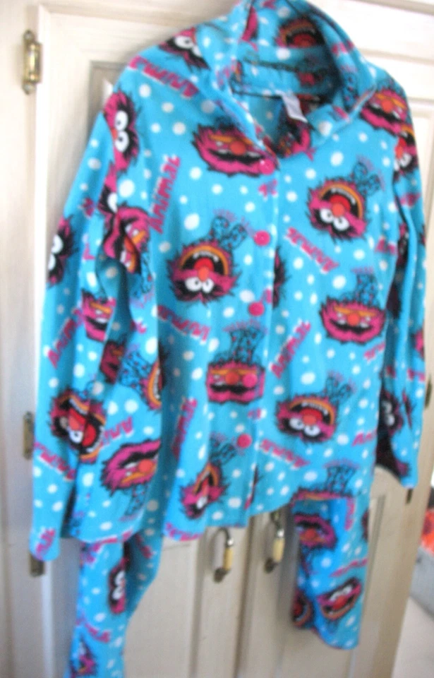 Disney LOS MUPPETS Animal 2 piezas Conjunto de pijama polar parte superior inferior talla mujer GRANDE PO Foto 3 de 4