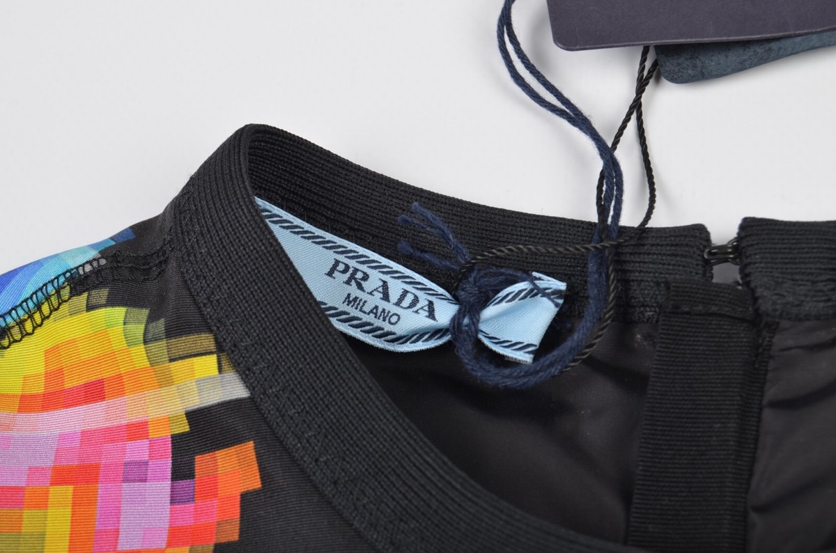 Prada SS17 Runway Radar Nylon Top Size 38 Multicolor | eBay
