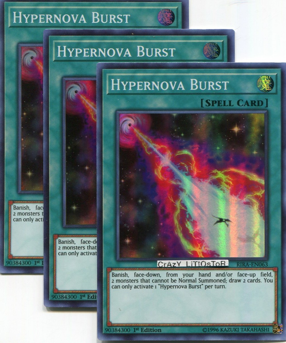 Carta Yu-Gi-Oh! Hypernova Burst - RIRA-EN063 Super Rara 1ª Edición - Rising Rampage