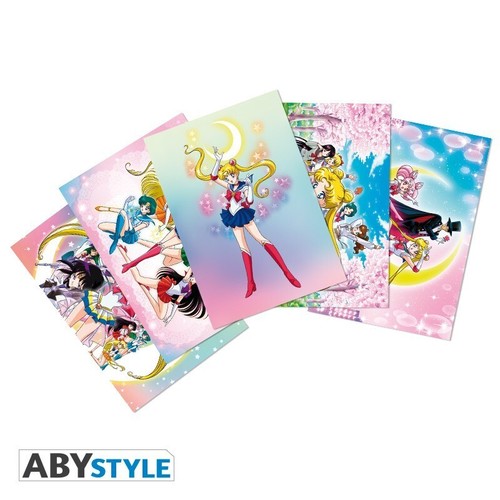 Set 5 Cartoline Sailor Moon Postcards - Foto 1 di 7