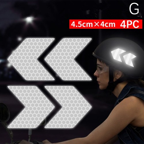 Motorcycle Helmet Decal Night Warning Sign Reflective Sticker Accesso/fw - Picture 19 of 21