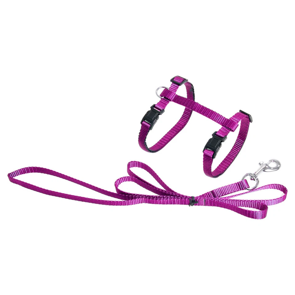 Karlie Katzengeschirr mit Leine Sportiv Plus rosa 110 cm verstellbar 22-35 cm