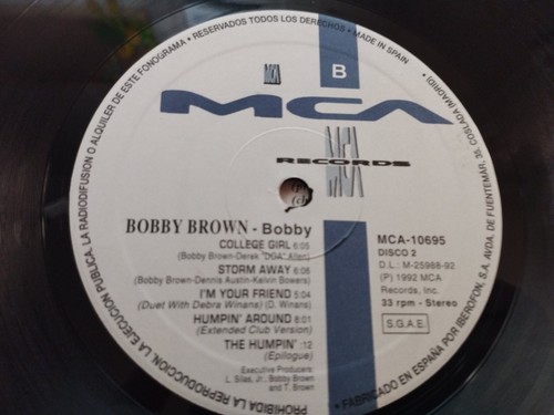 Bobby Brown Bobby MCA 10695 1992 Spain First Press - 2 x LP 12" Vinilo VG/VG - Photo 2 sur 7