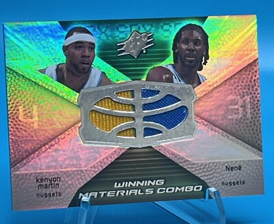 Htf 2008-09 SPx Winning Materials Combo Kenyon Martin Nene #WMC-CN Dual Jersey's