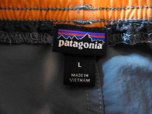 PATAGONIA Boy's Blue 9" BAGGIES BOARDSHORTS Style Swim Shorts Size L (14-16) EUC - Picture 4 of 4