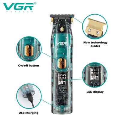 Hair Trimmer Cordless Hair Cutting Machine Electric Hair Clipper IPX7 Waterproof
