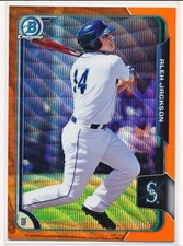 ALEX JACKSON 2015 BOWMAN CHROME ORANGE WAVE REFRACTOR PROSPECT RC SP #BCP208